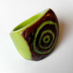 anello tagua verde lime