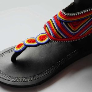 Leather and Bead Sandals Africa