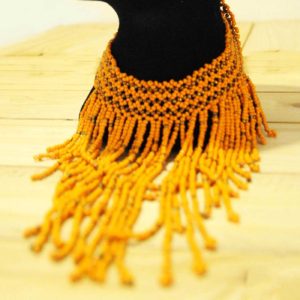 Orange african necklace