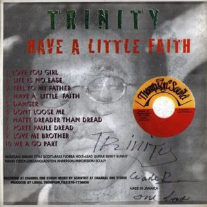 autographed reggae vinyl Trinity
