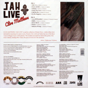 Clive Matthews - Jah Live LP
