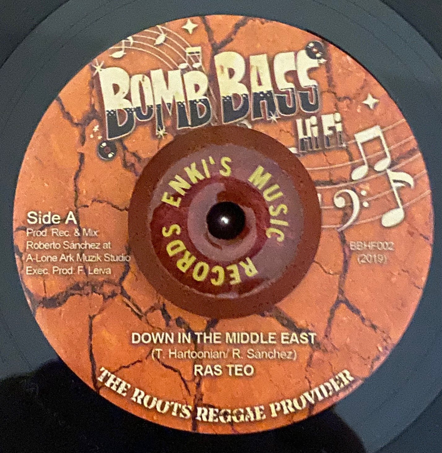 Ras Teo - Down In The Middle East / Lone Ark Riddim Force - Middle East Dub