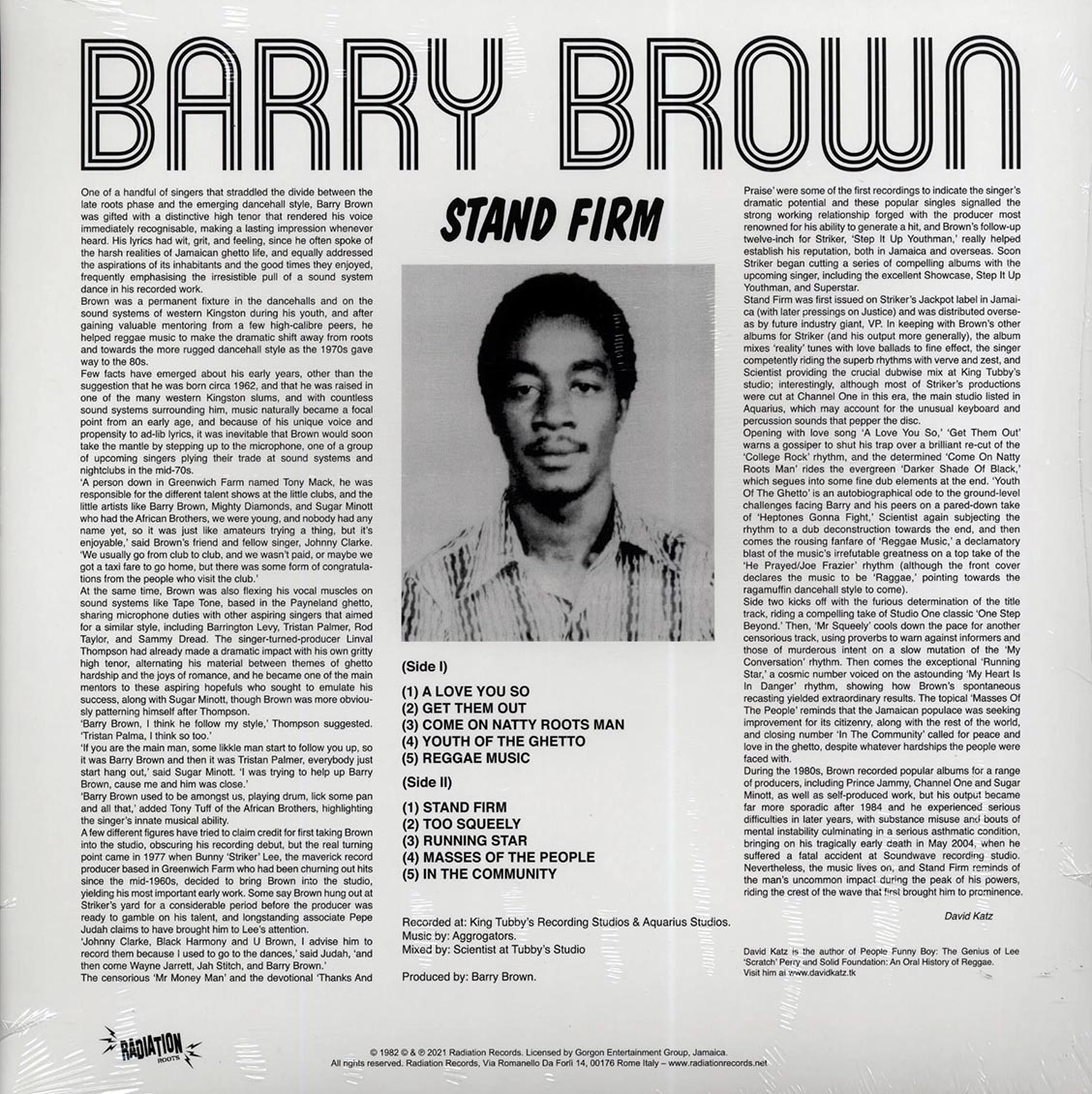 Barry Brown - Stand Firm