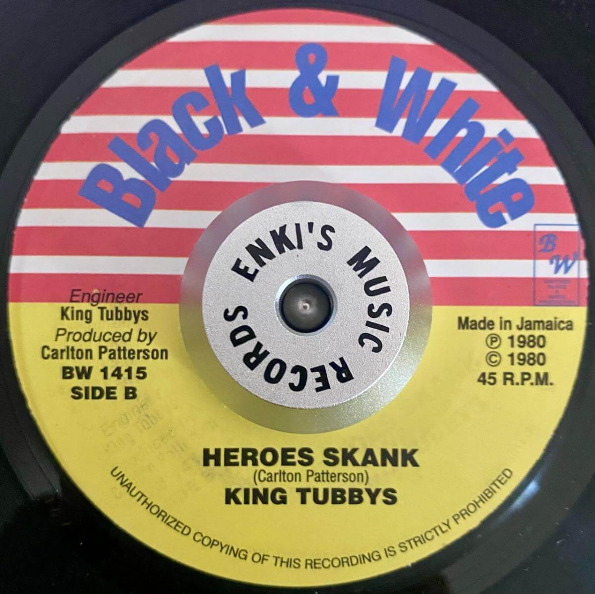 Eek A Mouse - Falling Heroes / King Tubbys - Heroes Skank - immagine 2