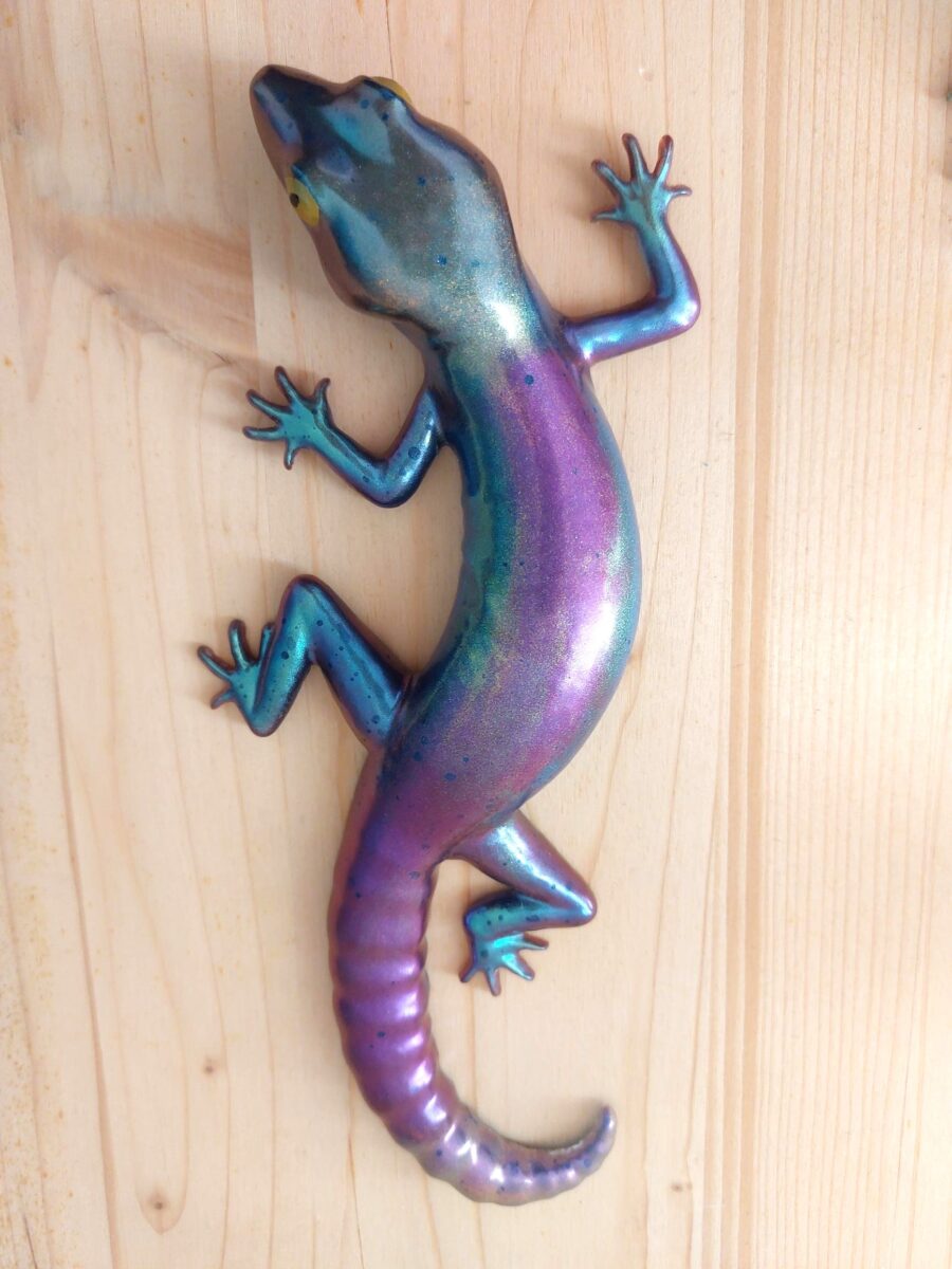 Gecko Lizard Statue in Epoxy Resin