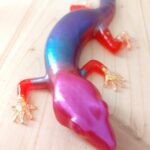 Gecko Lizard Statue in Epoxy Resin