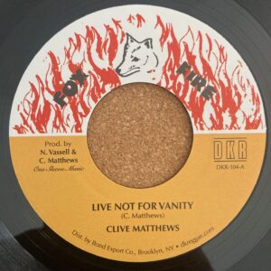 Clive Matthews - Live Not For Vanity