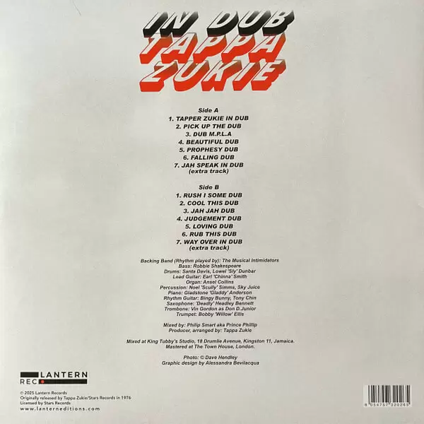 Tappa Zukie – In Dub (1976 / 2024 Reissue) | Classic Dub Vinyl