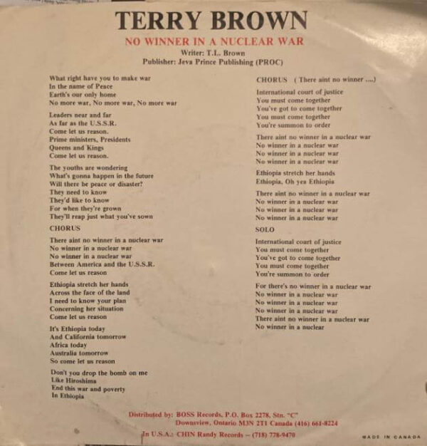 Terry Brown – No Winner