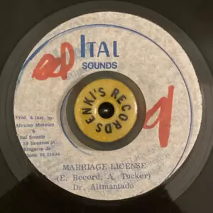 Dr. Alimantado – Marriage License