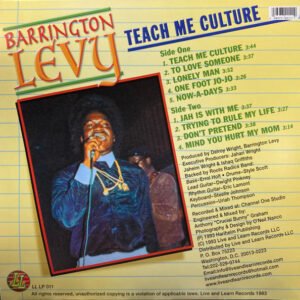 Barrington Levy – Teach Me Culture B