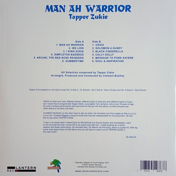 Tapper Zukie - Man Ah Warrior - Image 2