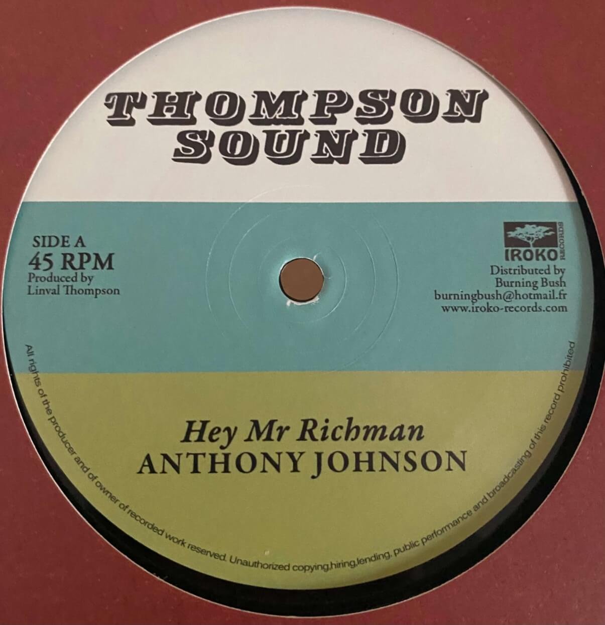Anthony Johnson – Hey Mr Richman