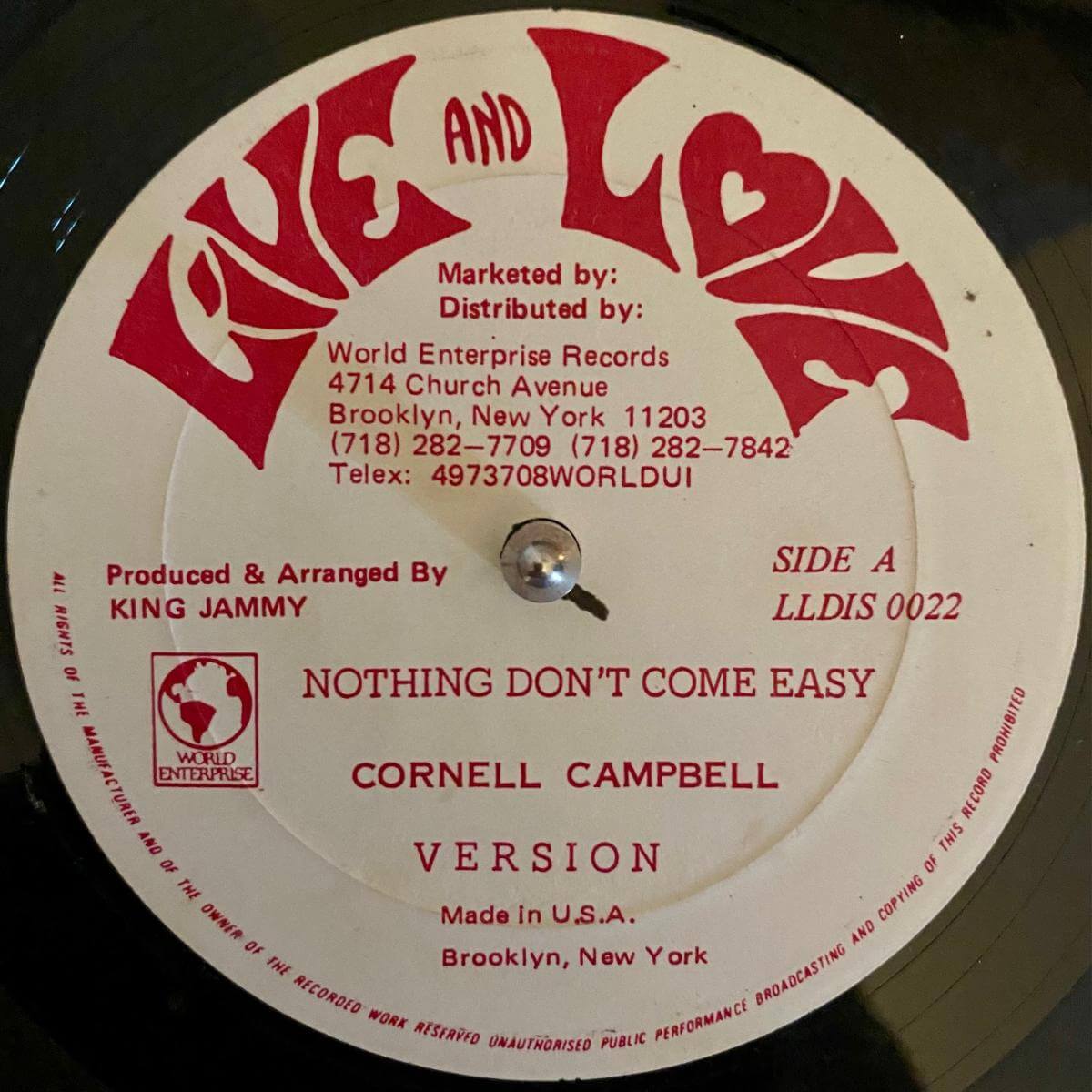 Cornell Campbell – Nothing Don't Come Easy