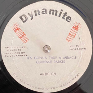 Clarence Parks – It's Gonna Take A Miracle 10"  Vinyl / Released 1982 / Jamaica Condition: ( VG+) Record looks as in image, hear audio for sound quality…. Label: Dynamite Genre: Dancehall