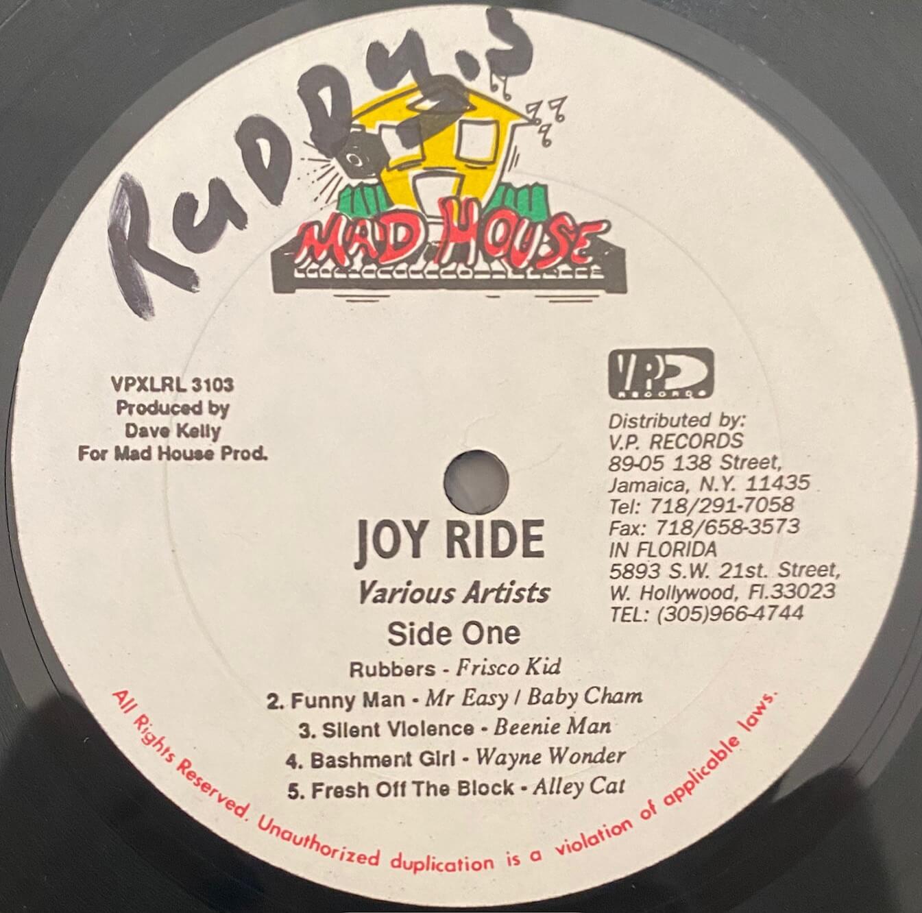 Joy Ride Dancehall LP