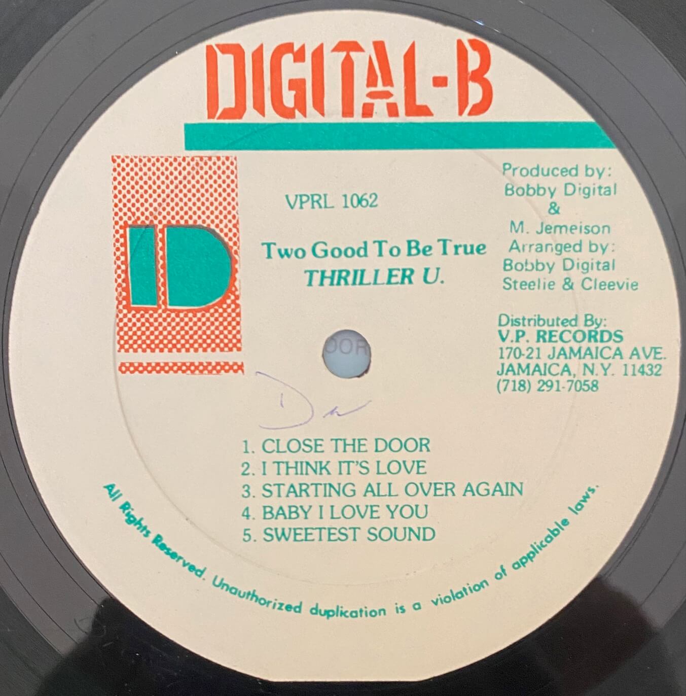 Thriller U Admiral Tibet